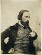 Autoportrait, profil droit, la main gauche au revers de la veste (Auguste Vacquerie) - Muzeo.com