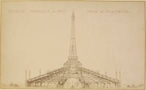 Photographie du projet dessiné du Palais de l'électricité pour l'Exposition universelle de 1900 (anonymous) - Muzeo.com