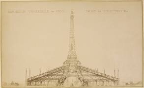 Photographie du projet dessiné du Palais de l'électricité pour l'Exposition universelle de 1900 (anonymous) - Muzeo.com