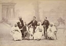 Portrait d'Abd el-Kader avec son entourage (Louis Jean Delton) - Muzeo.com