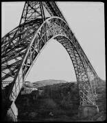 Le viaduc de Garabit, ensemble vue de côté (anonyme) - Muzeo.com