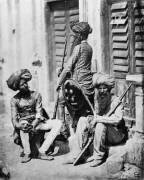 Officiers Sikh durant la rébellion indienne (Felice Beato) - Muzeo.com