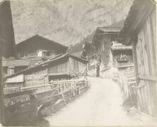 Une rue de village (anonyme) - Muzeo.com