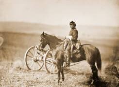 Aide de camp à cheval lors de la guerre civile américaine (Alexander Gardner) - Muzeo.com