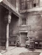 Cour d'une maison arabe en Egypte en 1870 (Frères Abdullah) - Muzeo.com