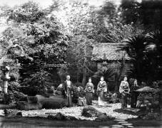 Jardin japonais à Hara (Felice Beato) - Muzeo.com