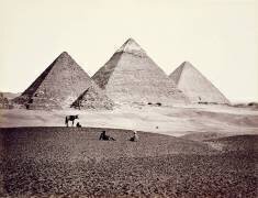Les Pyramides de Gizeh vues du Sud-Ouest (Francis Frith) - Muzeo.com