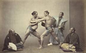 Représentants de Nio, l'Hercule japonais (Felice Beato) - Muzeo.com