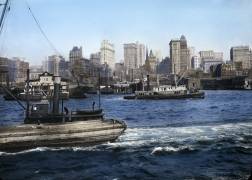 Vue sur les gratte-ciel et l’Hudson River (Waldemar Abegg) - Muzeo.com