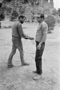 Burt Lancaster avec Sydney Pollack sur le tournage de 
