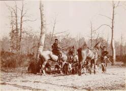 Chasse à courre, meute et cavaliers (Henri Lemoine) - Muzeo.com