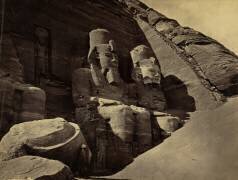 Facade of the Great Temple at Abu Simbel (Francis Frith) - Muzeo.com
