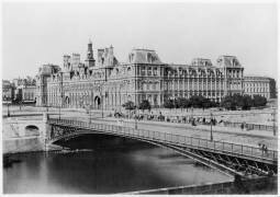 Hotel de Ville and River Seine (Edouard Baldus) - Muzeo.com