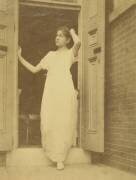 Caroline Eakins in an Empire Dress (Thomas Eakins) - Muzeo.com