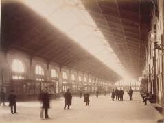 Gare Saint-Lazare : grande salle des Pas Perdus de la banlieue (Louis-Emile Durandelle) - Muzeo.com