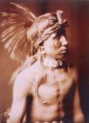 Shows As He Goes, half-length portrait (Edward S. Curtis) - Muzeo.com