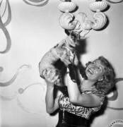 French Actress Junie Astor at Opening of A Movie Theater (