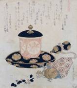A Pot of Tea and Keys (Hokusai) - Muzeo.com