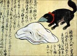 A white monster and a bird-dog hybrid monster (anonymous) - Muzeo.com