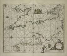Antique map of Channel (Pieter Goos) - Muzeo.com