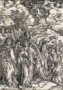 Apocalypse selon Saint Jean - Les 4 anges arrêtant le vent et choisissant les élus (Albrecht Dürer) - Muzeo.com
