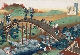 Autumn leaves on the Tsutaya River (Hokusai) - Muzeo.com