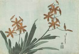 Blackberry Lilies (Hokusai) - Muzeo.com