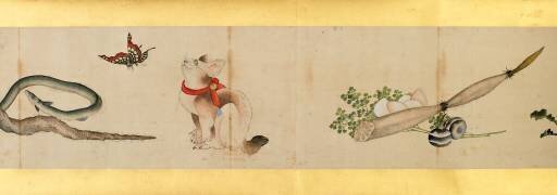 Detail of Handscroll with Miscellaneous Images (Hokusai) - Muzeo.com