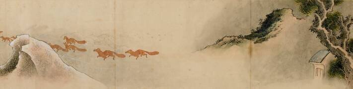Detail of Handscroll with Miscellaneous Images (Hokusai) - Muzeo.com