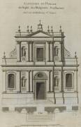Elévation du portail de l’église du couvent des Feuillantines rue du faubourg Saint-Jacques à Paris (Jacques-François Blondel) - Muzeo.com