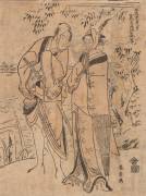 Evening Snow of Aragoro (Hokusai) - Muzeo.com