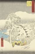 Fujikawa, a mountain village also called Fujiyama (Hiroshige) - Muzeo.com