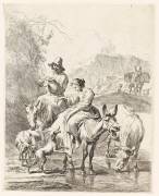 Le ruisseau traversé (Nicolaes Berchem) - Muzeo.com