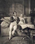 L'Empereur et son fils aux Tuileries (Johann Friedrich Leybold) - Muzeo.com