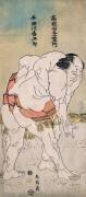 Les lutteurs sumo Takaneyama Yoichiemon et Sendagawa Kichigoro (Hokusai) - Muzeo.com