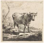 Les vaches à la laitière (Nicolaes Berchem) - Muzeo.com