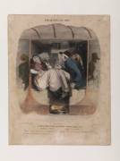 L'intérieur d'une diligence Laffitte (Honoré Daumier) - Muzeo.com