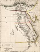 Map of Aegyptus Antiqua (Sydney Hall) - Muzeo.com