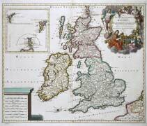 Map of Britain and Ireland (Gerard Valck) - Muzeo.com