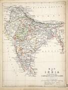 Map of India (Alexander Keith Johnston) - Muzeo.com