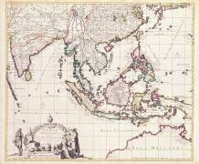 Map of India and the East Indies (Frederik de Wit) - Muzeo.com