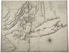 Map of Lower New York State and surrounding areas (John Montresor) - Muzeo.com