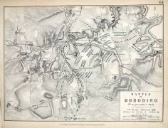 Map of the Battle of Borodino (Alexander Keith Johnston) - Muzeo.com