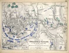 Map of the Battles of Smolensko and Valtelina (Alexander Keith Johnston) - Muzeo.com