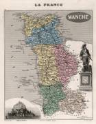 Map of the Region of 'Basse-Normandie' in France (French School) - Muzeo.com