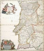 Map showing Portugal (Frederik de Wit) - Muzeo.com