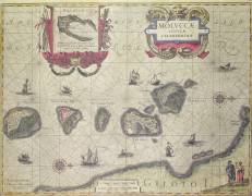 Map showing the Molucca Islands off Halmahera (Joannes Jansson) - Muzeo.com