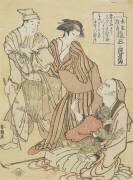 Monkey Handler (Hokusai) - Muzeo.com