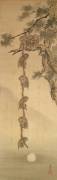 Monkeys reaching for the Moon (Japanese school) - Muzeo.com