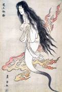 Onoe Matsusuke as the ghost of the murdered wife Oiwa (Utagawa Toyokuni) - Muzeo.com